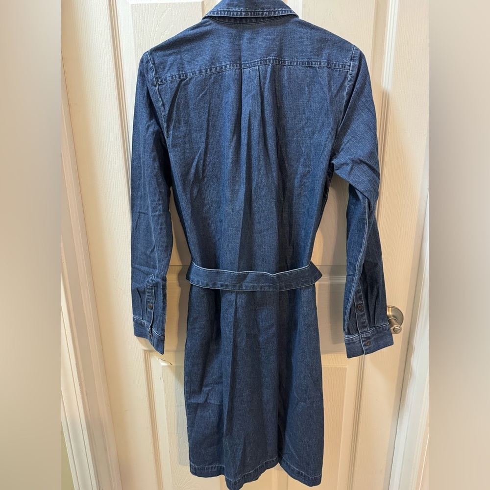 J.Crew Chambray Utility Shirt dress size 6 - Picture 5 of 10